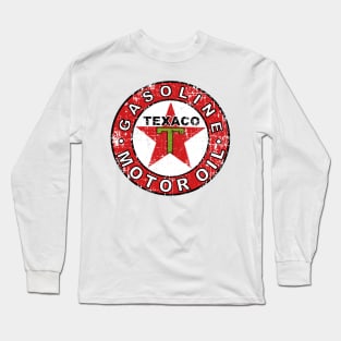 Texaco Tea Vintage Scratch Long Sleeve T-Shirt